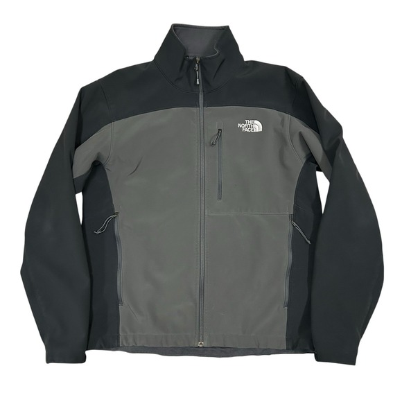 The North Face Apex Bionic Jacket Mens Medium Gray Black Full Zip - Picture 1 of 11